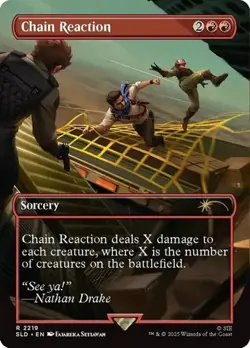 Chain Reaction - Extended Art SLD NM MTG - Image 1