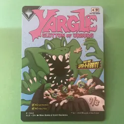 Yargle, Glutton of Urborg Mtg Misprint Stamp Error Over Stamped Back - Image 1