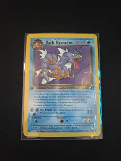 VTG Pokemon TCG Dark Gyarados 25/82 1st Edition Team Rocket Non-Holo Rare - Image 1
