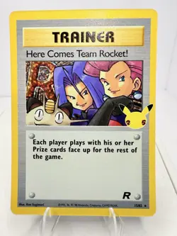 Pokemon-Sword & Shield Celebrations (25th)- Here Comes Team Rocket 15/82 NM/MINT - Image 1