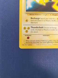 Pokemon TCG - Pikachu Black Star Promo 4 WB The First Movie Vintage WOTC - Image 2