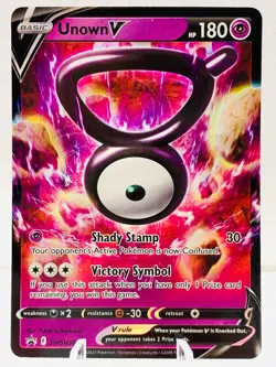 Pokemon Unown V SWSH300 Sword & Shield BLACK STAR PROMO - Image 2