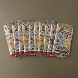 Pokemon TCG: Prismatic Evolutions Booster Packs Lot Of 11x New Factory Sealed - Image 1