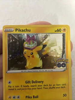 Pikachu SWSH234 Cosmos Holo Promo SWSH Black Star Pokemon Birthday Gift - Image 2