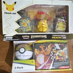 Pokemon TCG Celebrations Premium Figure Collection Pikachu VMAX 2 Box English - Image 1