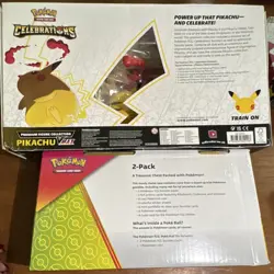 Pokemon TCG Celebrations Premium Figure Collection Pikachu VMAX 2 Box English - Image 4