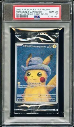 POKEMON PSA 10 SEALED VAN GOGH PIKACHU WITH GREY FELT HAT SVPen 085 PROMO STAR - Image 1