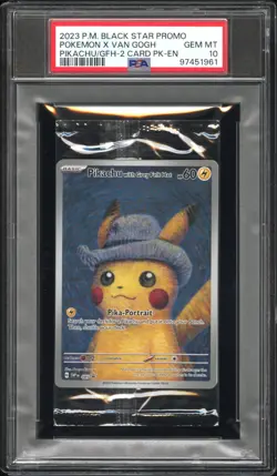 POKEMON PSA 10 SEALED VAN GOGH PIKACHU WITH GREY FELT HAT SVPen 085 PROMO STAR - Image 2