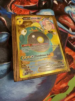 Pokemon TCG Iono's Bellibolt ex 188/159 Journey Together Gold Hyper Rare - Image 3