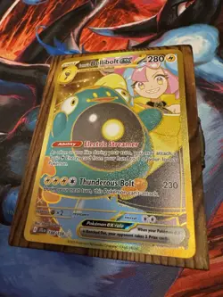 Pokemon TCG Iono's Bellibolt ex 188/159 Journey Together Gold Hyper Rare - Image 4