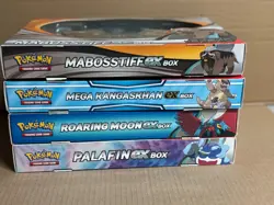 Pokemon Sealed EX BOXES Mabosstiff, Mega Kangaskhan, Roaring Moon and Palafin - Image 2
