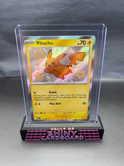 Pikachu PAF 131/091 Baby Shiny Pokemon Paldean Fates Holo NM - Image 1