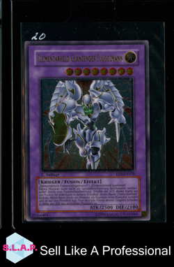 ELEMENTARHELD GLANZENDER FLUGELMANN KONAMI YU-GI-OH EEN-DE036 1. AUFLAGE 1996 DE - Image 1