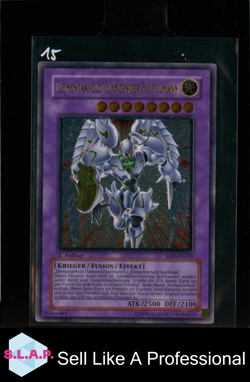 ELEMENTARHELD GLANZENDER FLUGELMANN KONAMI YU-GI-OH! EEN-DE036 1. AUFLAGE GERMAN - Image 1