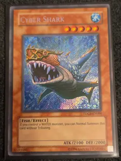 Yugioh Cyber Shark TDGS-EN086 Secret Rare VLP - Image 1