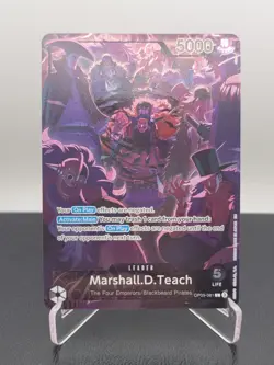 One Piece: English 2nd Anniversary Set OP09-081 Marshall.D.Teach (Leader) - Image 1