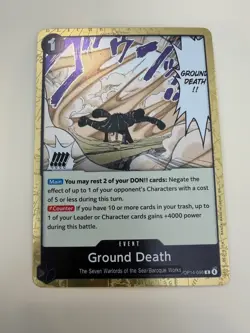 Ground Death OP14-096 The Azure Sea's Seven Foil English NM/M One Piece - Image 1
