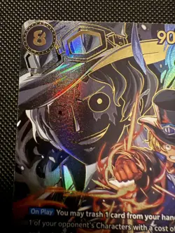 One Piece TCG OP13 Carrying On His Will Sabo OP07-118 SP SEC Secret Rare - Image 2
