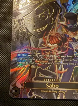 One Piece TCG OP13 Carrying On His Will Sabo OP07-118 SP SEC Secret Rare - Image 5
