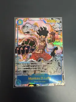 2025 ONE PIECE OP11-118 MONKEY D LUFFY MANGA ALT ART English - Image 1