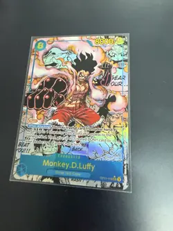 2025 ONE PIECE OP11-118 MONKEY D LUFFY MANGA ALT ART English - Image 2
