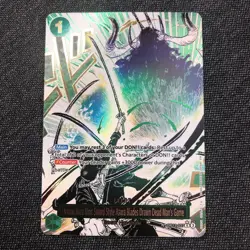 One Piece OP12-037 (Dead Man’s Game) Manga Event Alt Art RARE English EN Zoro - Image 1