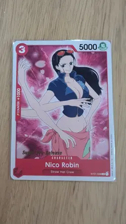 2022 One Piece TCG English Super Pre-Release Nico Robin ST01-008 Near Mint - Image 1