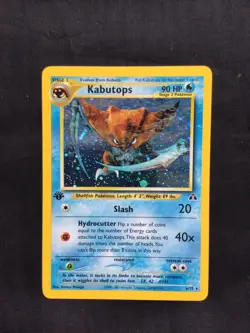 Pokemon Cards: Neo Discovery 1st Edition Rare Holo: Kabutops 9/75 - Image 1