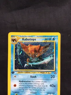 Pokemon Cards: Neo Discovery 1st Edition Rare Holo: Kabutops 9/75 - Image 2