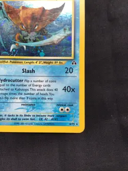 Pokemon Cards: Neo Discovery 1st Edition Rare Holo: Kabutops 9/75 - Image 5
