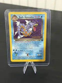 Dark Gyarados PreRelease 8/82 Promo Holo Team Rocket Pokemon Card - Image 1
