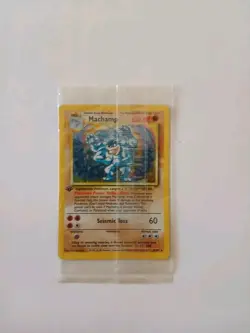 Pokemon Trading Card - Sealed Package - 1st Edition Machamp With Swirl - Image 1