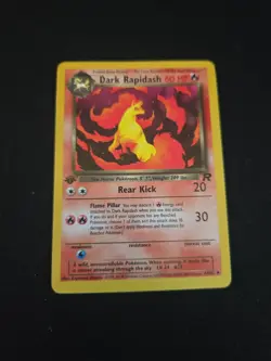 Pokemon Dark Rapidash 1st Edition Non-Holo Card 44/82 - Image 1