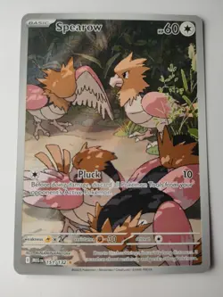 Spearow 151/132 Mega Evolutions Illustration Rare Holo Pokemon Card Mint - Image 1