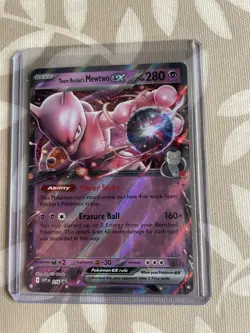 Pokemon TCG Team Rocket's Mewtwo EX Black Star Promo Card SVP 216 NM - Image 1