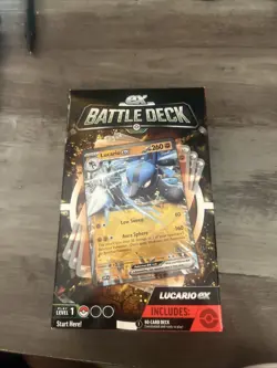 Pokemon TCG Lucario EX Battle Deck 60 Card Starter Deck 820650852282 - Image 1
