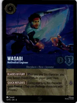 Disney Lorcana Wasabi Methodical Engineer 13/P2 Promo Foil Holo Trading Card TCG - Image 3