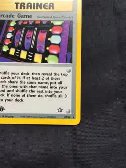 Pokemon Cards: Neo Genesis 1st Edition Rare: Arcade Game 83/111 - Image 4