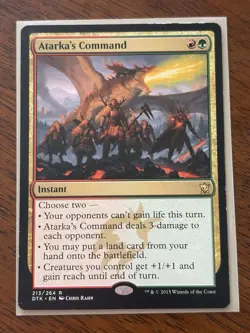 Atarka's Command #213 Dragons of Tarkir Card Magic: The Gathering - Image 1