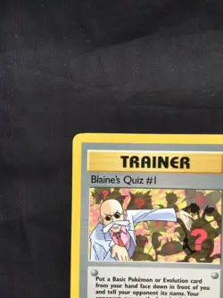 Pokemon Cards: Gym Heroes 1st Edition Rare: Blaine's Quiz #1 97/132 - Image 2