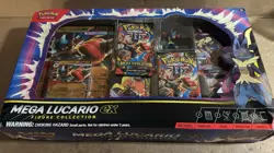 Pokemon TCG: Mega Lucario Ex Figure Collection (1 Etched Foil Promo Card, 1 Over - Image 3