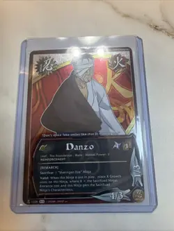 Naruto CCG Danzo Foil Rare Card Near Mint or Better Shippuden - Image 1