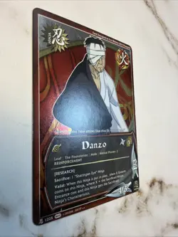 Naruto CCG Danzo Foil Rare Card Near Mint or Better Shippuden - Image 4