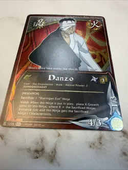 Naruto CCG Danzo Foil Rare Card Near Mint or Better Shippuden - Image 5