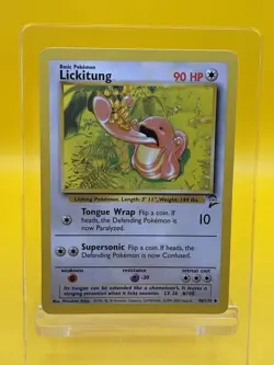 Lickitung (48/130) Base Set 2 WotC 1999 Pokemon Card LP Vintage TCG - Image 1