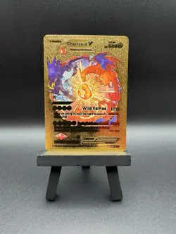 Charizard V Gold Foil Card Pokemon - Image 1