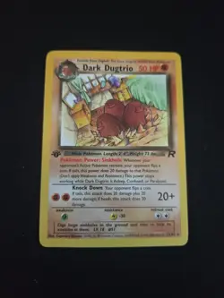 Pokemon Dark Dugtrio 1st Edition Non-Holo Card 23/82 - Image 1