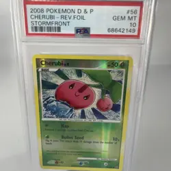 2008 Pokemon Cards: Stormfront Reverse Holo: Cherubi PSA 10 - Image 1