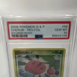 2008 Pokemon Cards: Stormfront Reverse Holo: Cherubi PSA 10 - Image 3