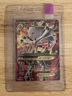 M Mewtwo EX Full Art Holo Card 160/162 Breakthrough NM Condition - Image 1